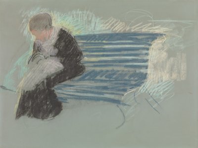 Woman on a Bench by Mary Cassatt